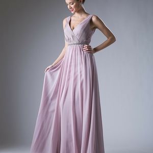 New v neckline formal evening mother of the bride gown